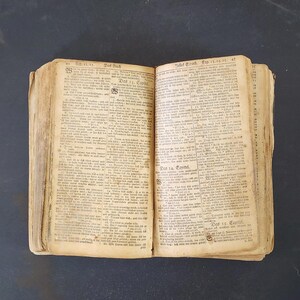 RARE 1751 German Holy Bible - Leather Bound - Antique Book image 4