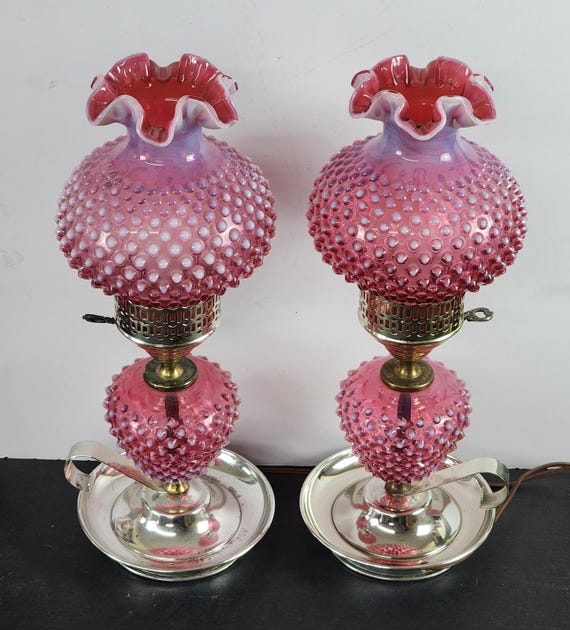 ほぼ未使用‼️ローマピンクLEDライト‼️早い者勝ち❗️ロマピンク Pair Vintage Fenton 16