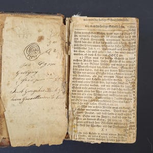 RARE 1751 German Holy Bible - Leather Bound - Antique Book image 8