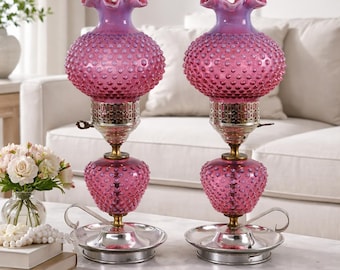 Pair Vintage Fenton 16