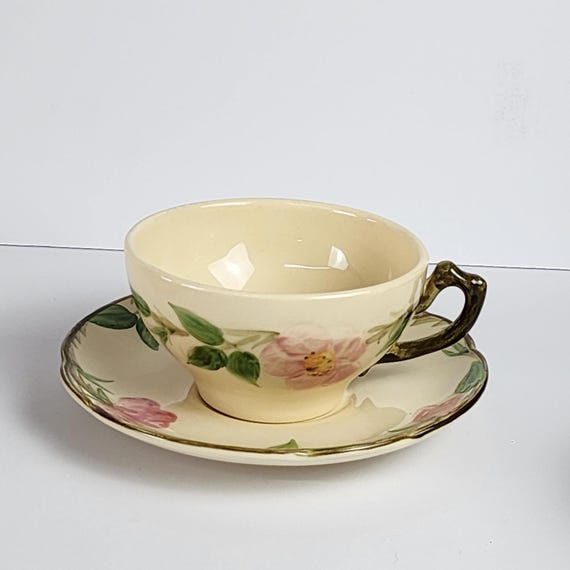 Franciscan Desert Rose Flat Demitasse Cup & Saucer Sets - 8