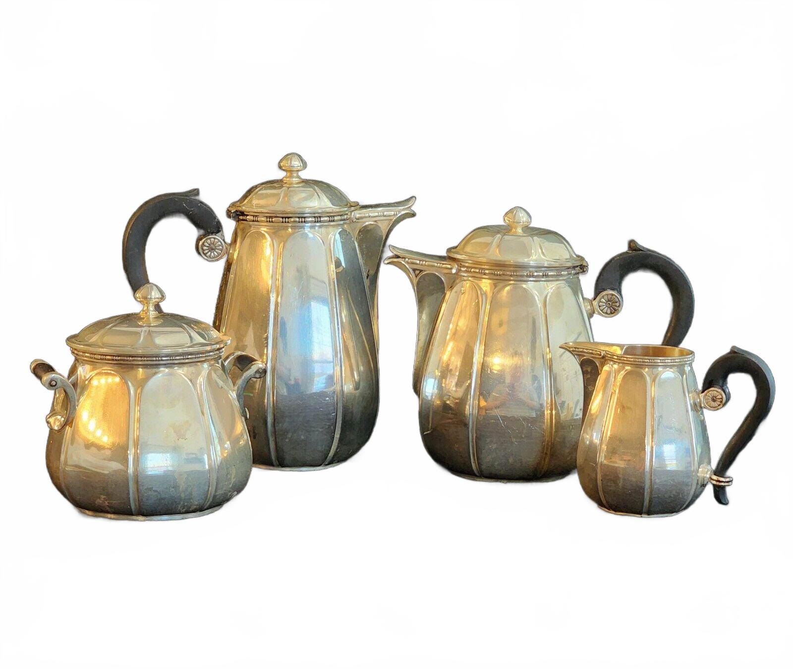 Silver Plate Christofle Paris Four Piece Tea & Coffee Set