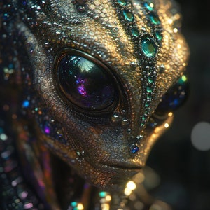 printable art ai generated alien