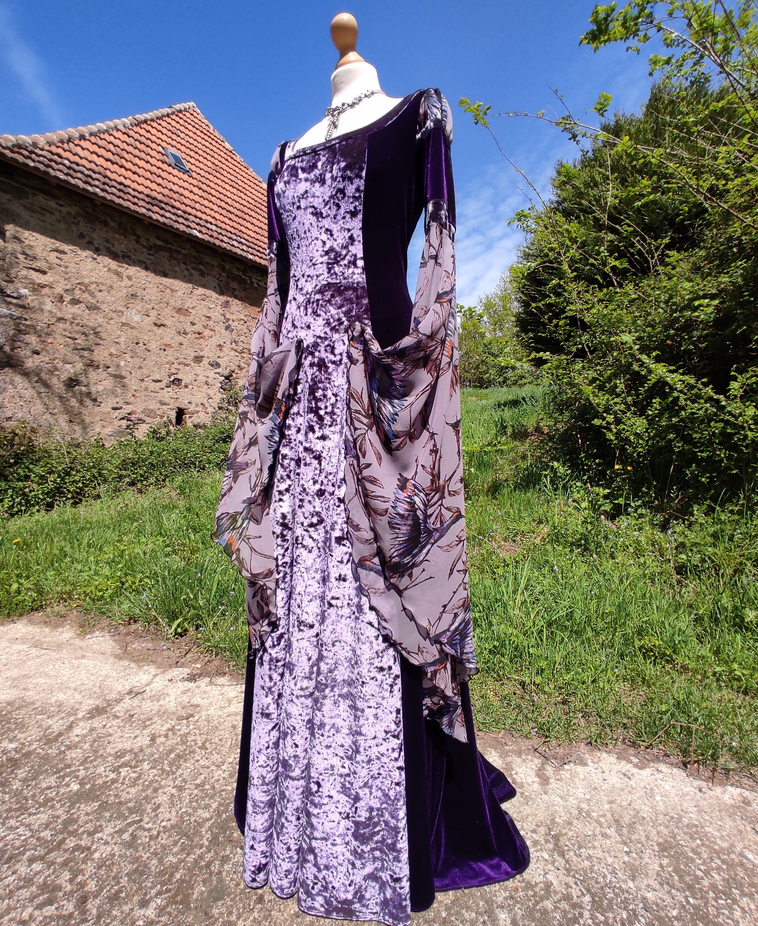 Ready Made Medieval Inspired Fantasy Dress Wedding Party Forest Fae ...