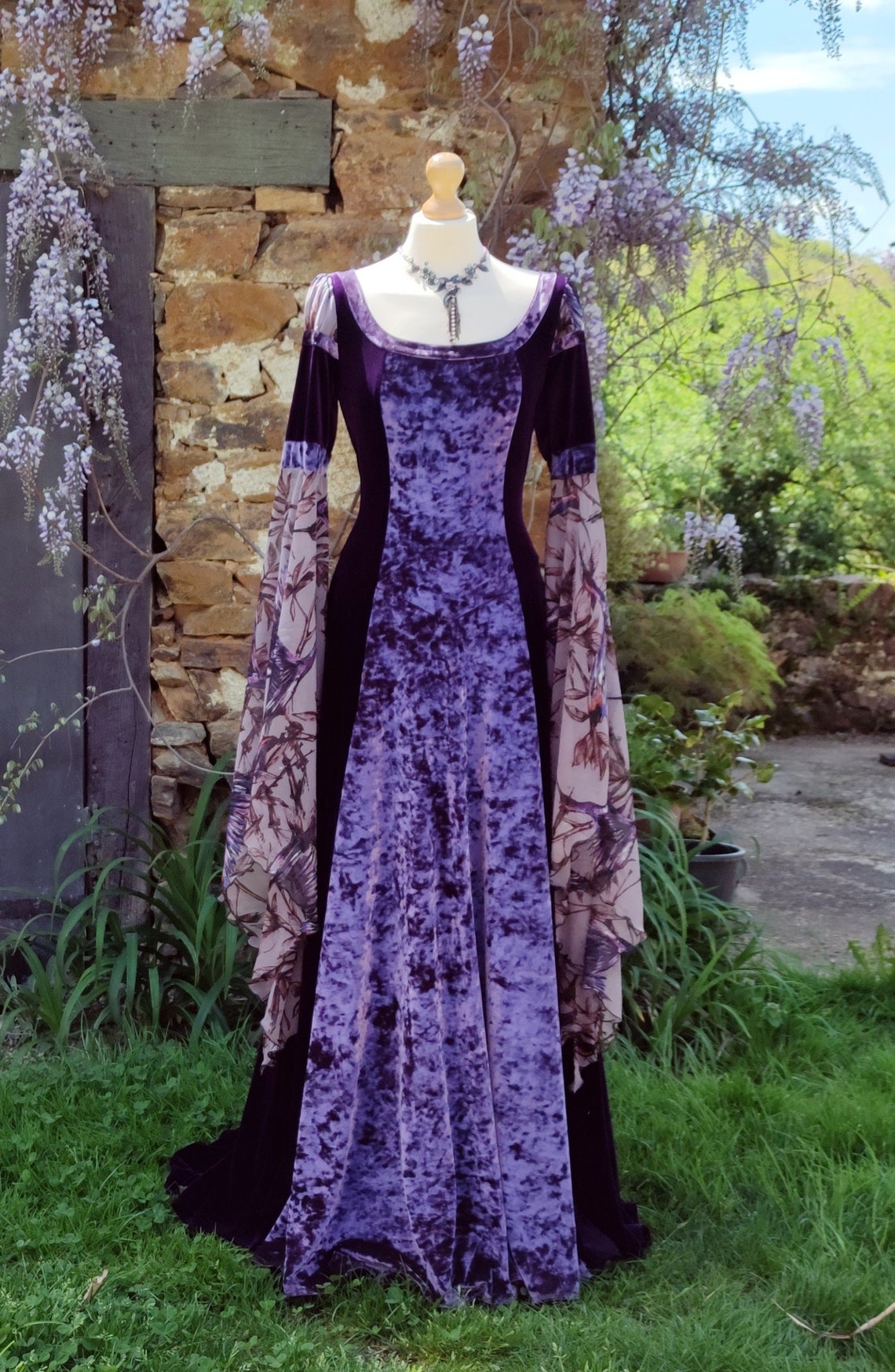 Ready Made Medieval Inspired Fantasy Dress Wedding Party Forest Fae ...