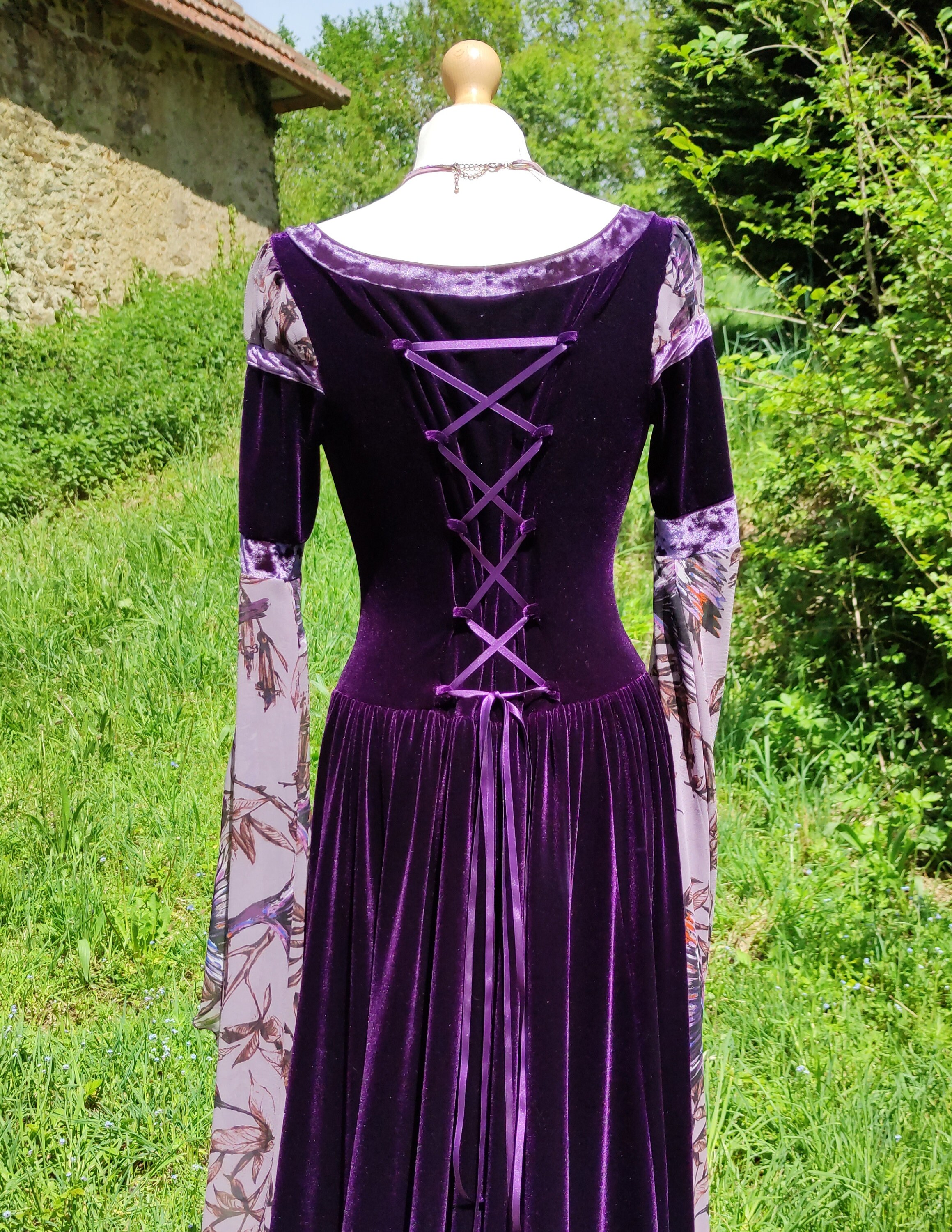Ready Made Medieval Inspired Fantasy Dress Wedding Party Forest Fae ...