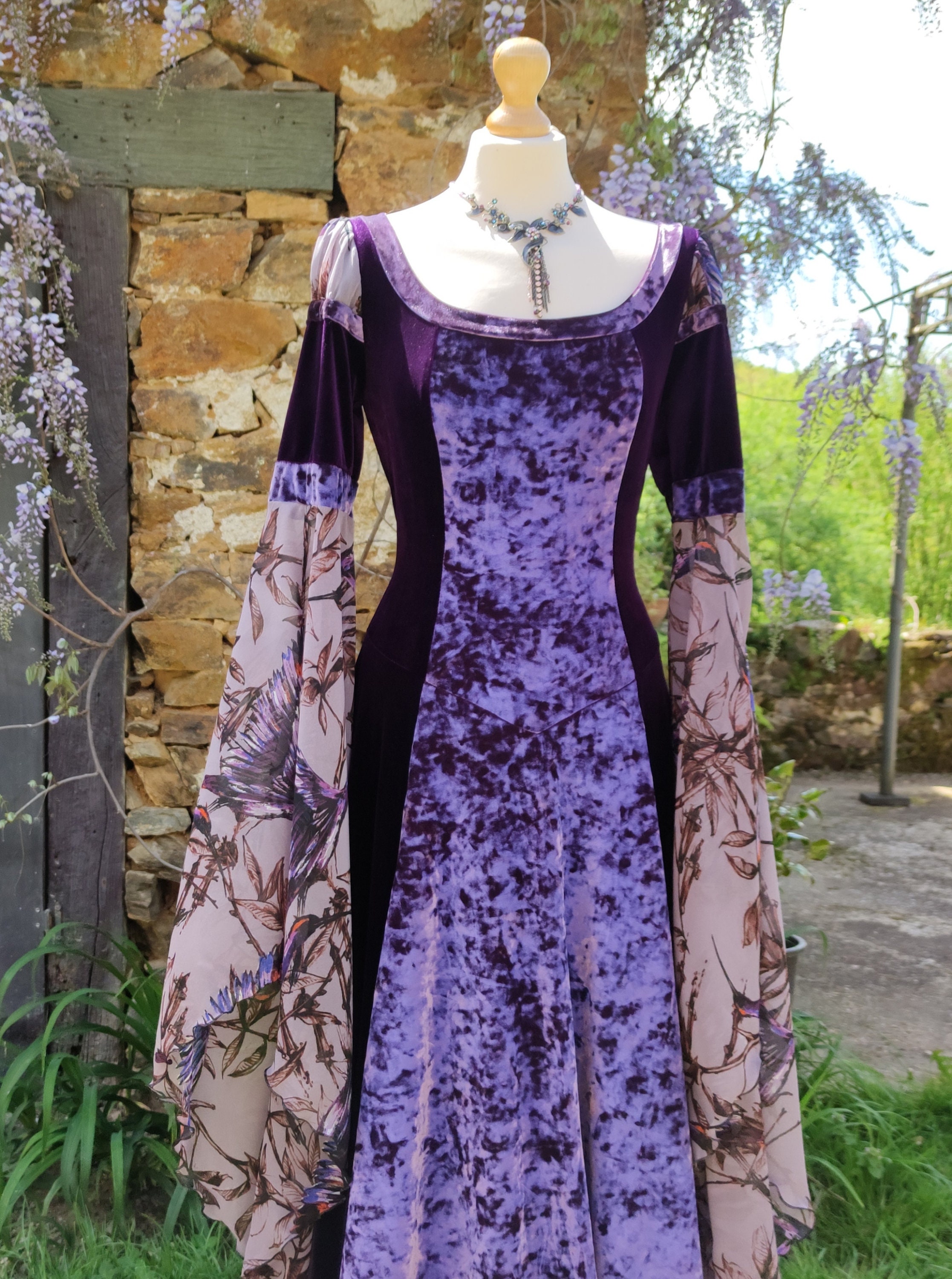 Ready Made Medieval Inspired Fantasy Dress Wedding Party Forest Fae ...