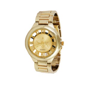 Freemason Masonic Symbol Quartz Wrist Analog Watch| Men&#39;s Stylish Antique Wrist Watch| Gifts for Him!