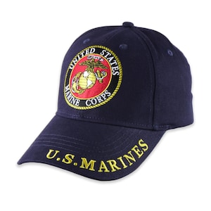 U.S. Marine Corps Veteran Hat, Embroidered Cap, United