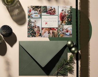 Photo Christmas Card Template: Canva Pro Editable (Digital Download)