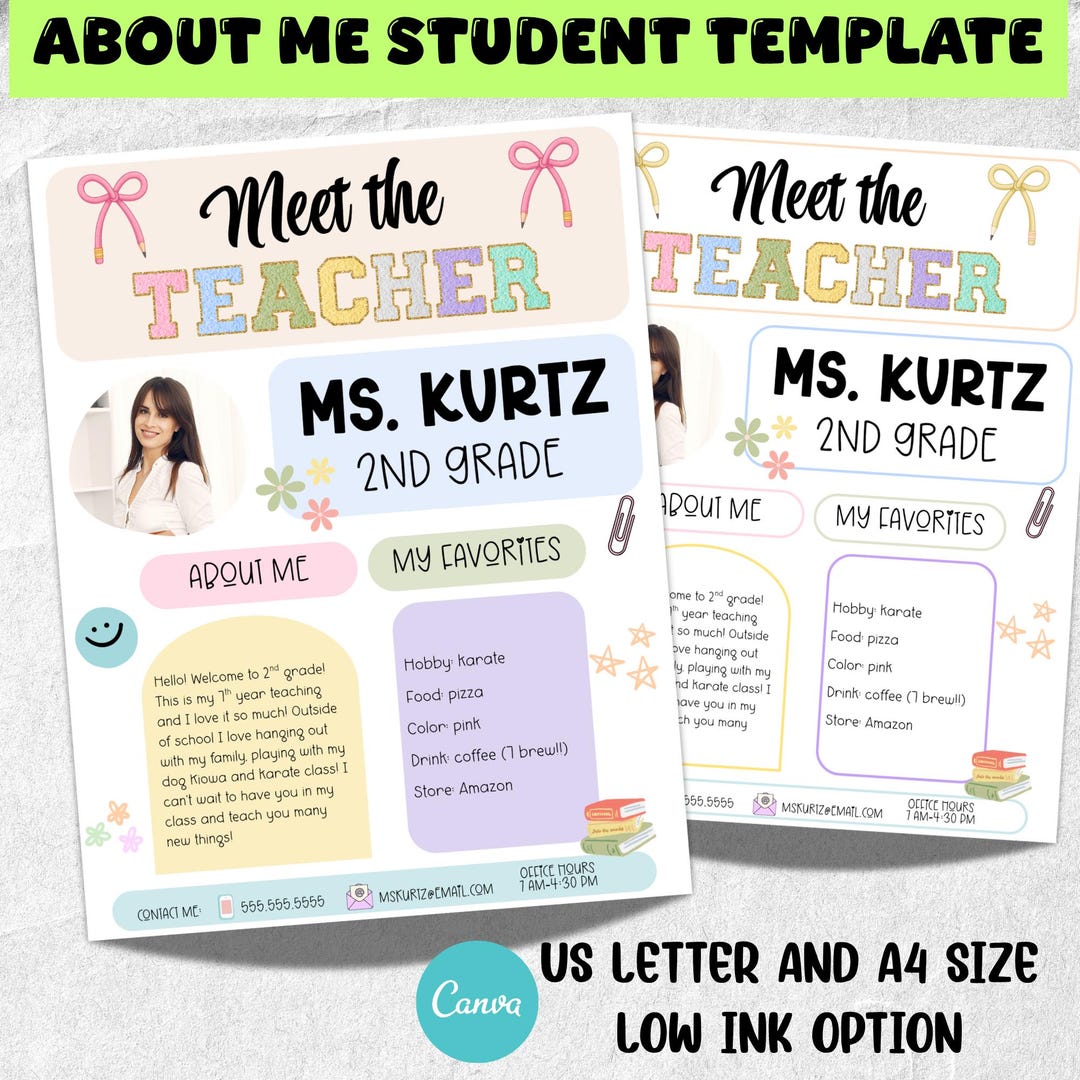 Editable Meet the Teacher Pastel Template, Meet Your Teacher Flyer ...
