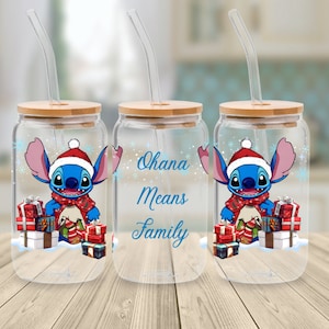 16oz Cristmas Ohana Means Family, digitale png-download