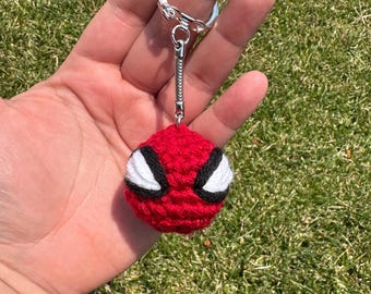 Llavero de Spider-Man a crochet