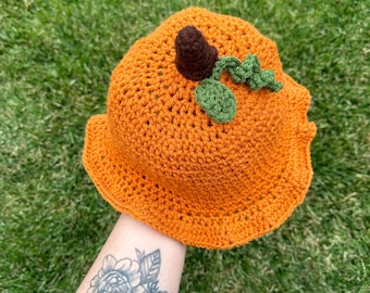 Pumpkin Bucket Hat Crochet