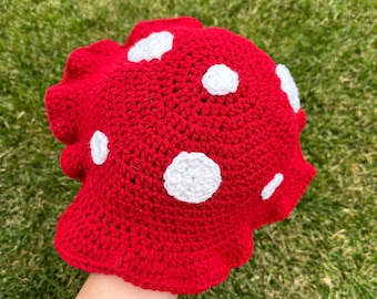 Mushroom Bucket Hat Crochet