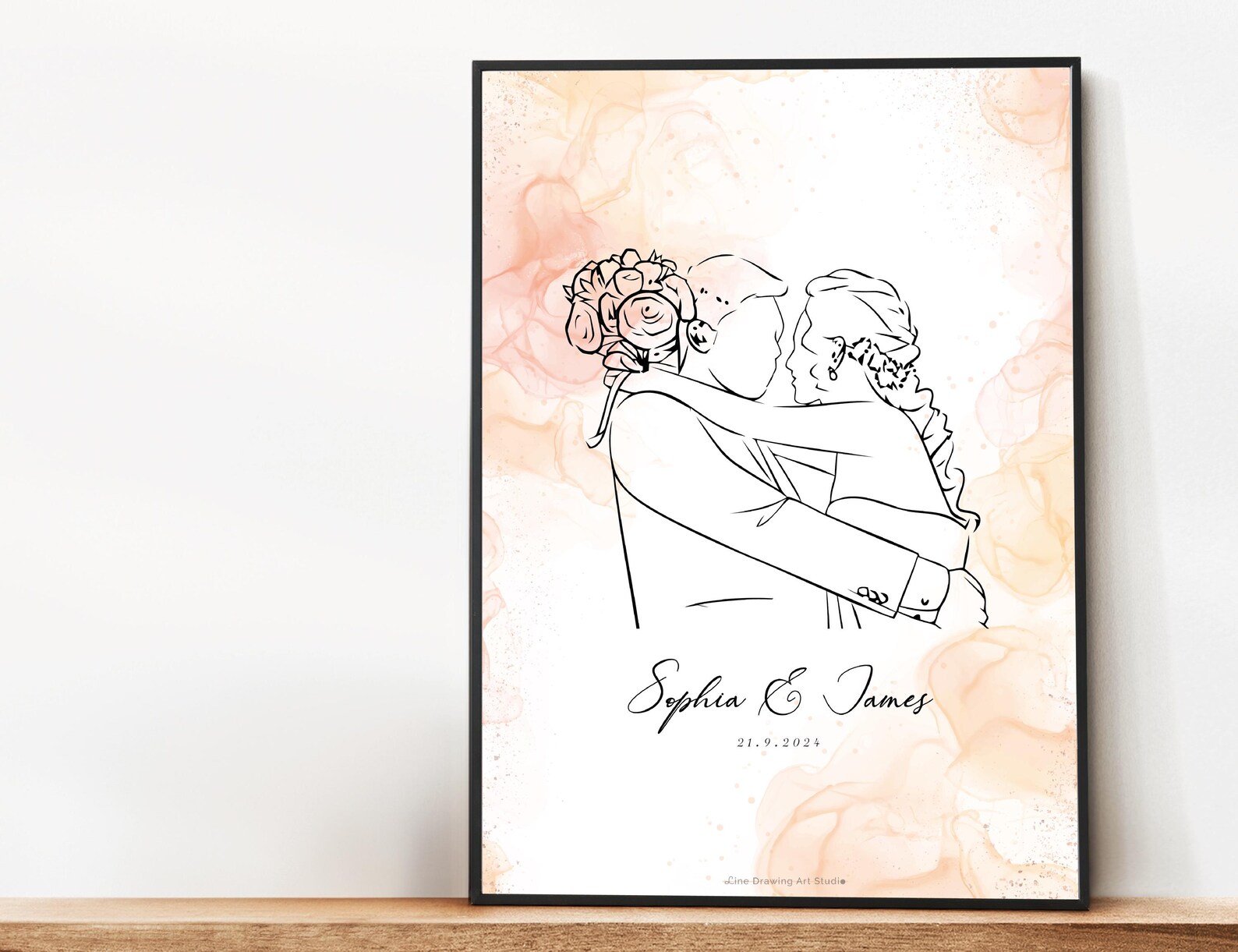 Custom Single Line Custom One Line Drawing, Personalized Drawing, Drawing Gift for Him ...