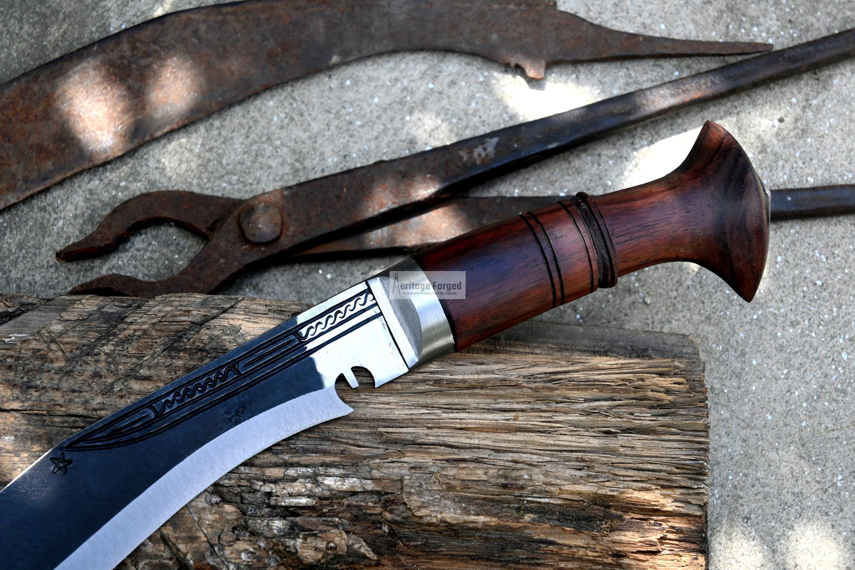 22 Sirupate Kukri Authentic Hand Forged Blade Large Khukuri Camping | INDIA