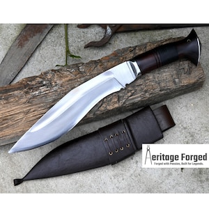 KUKRI KNIFE /khukuri/ 10 inches Long Blade Fast striker khukuri / Full tang/ Leaf spring of truck/ Tempered/Sharpen/Working