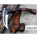 KAMA KNIFE/Traditional Japanese knife/Farmer Sickle /Leaf spring of truck/Rosewood Handle/Sharpen/Tempered/Ready to use/knife/knives product logo