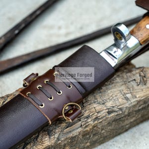RUGGER DAGGER/18 inches Long Blade hand forged Dagger/Leaf spring of truck/Rosewood Handle/Sharpen/Tempered/Ready to use/knife/knives/sword image 6