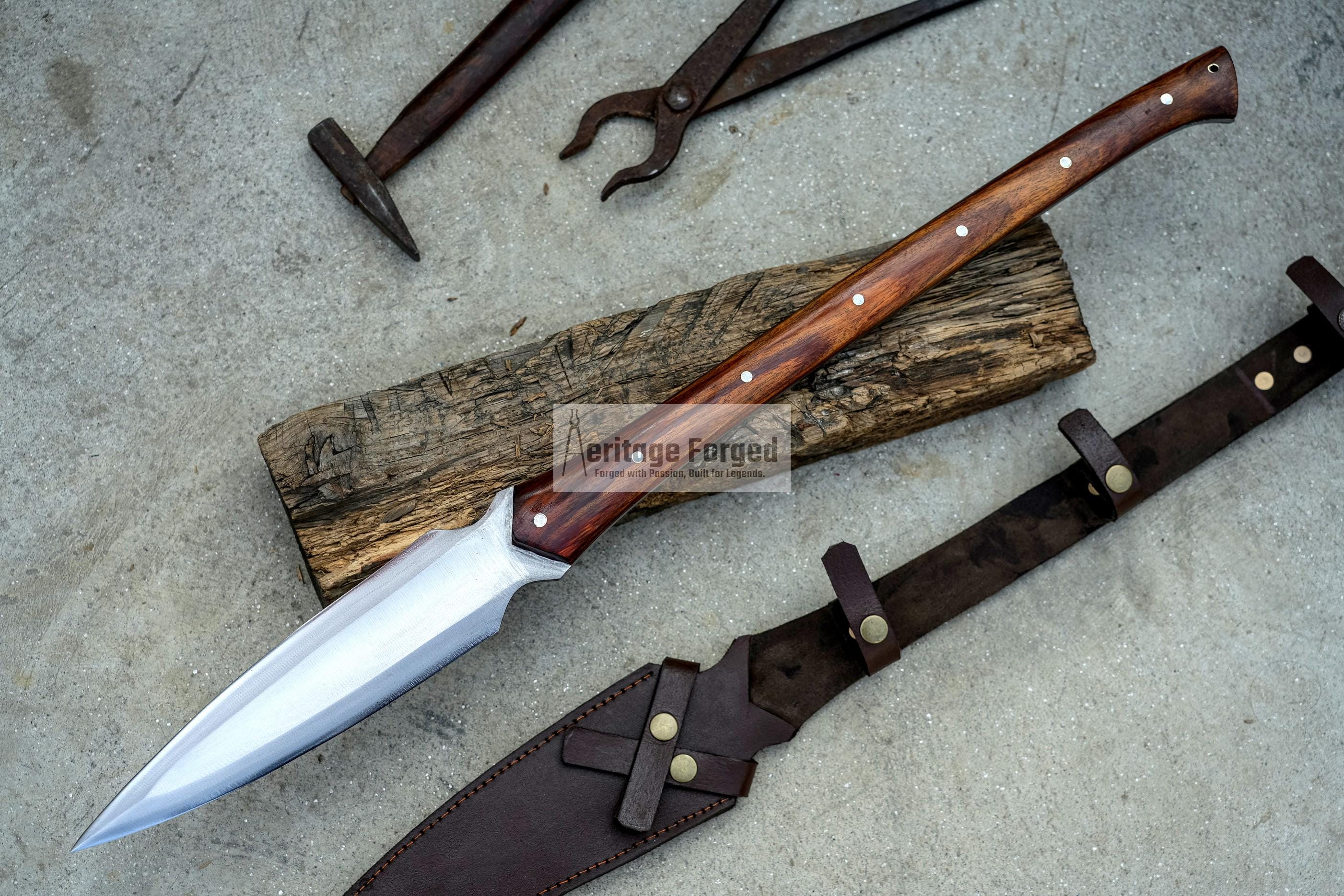 狩猟用槍 / 手鍛造槍 / 10インチロングブレード槍 / 投げ槍