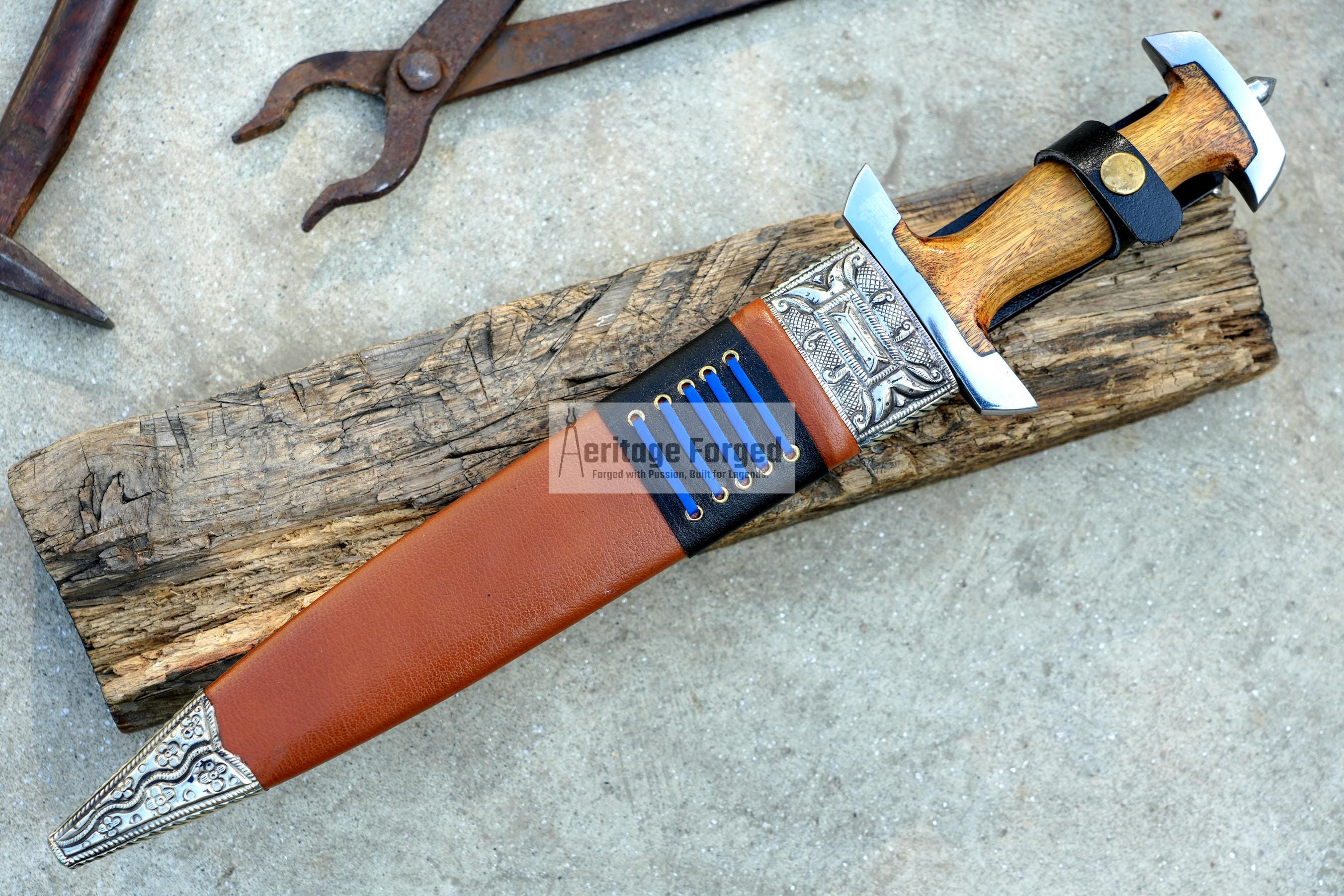 DEGEN DAGGER/12 Inches Long Blade Hand Forged Dagger/leaf Spring of ...