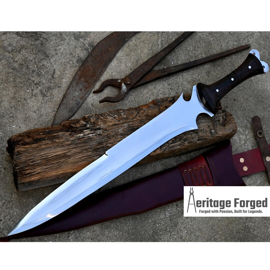 KRAUSER MACHETE/18 Inches Long Blade Handmade DAGGER/ Real Working ...
