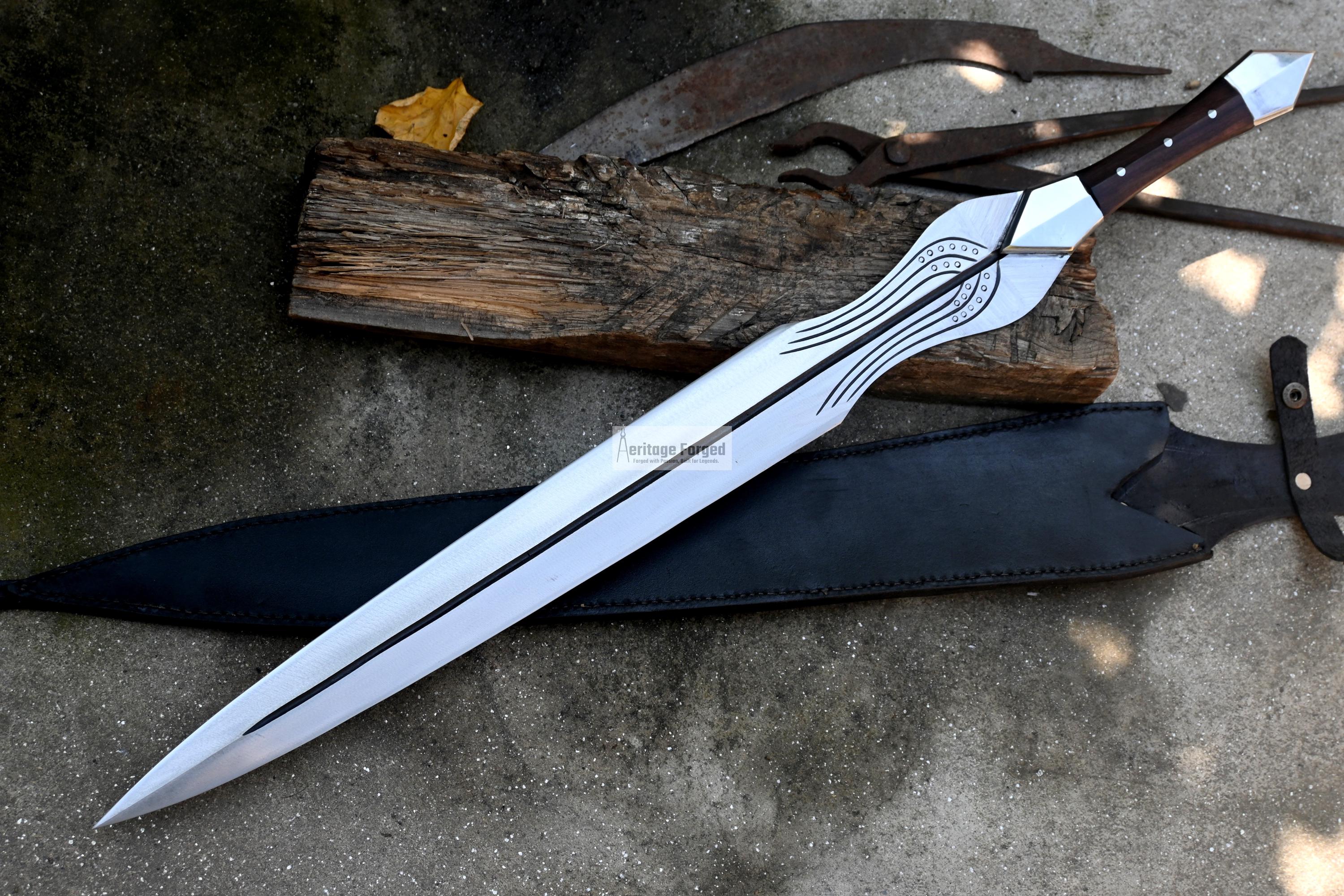 ACHILLES SWORD/22 Inches Long Blade Hand Forged Sword/leaf Spring