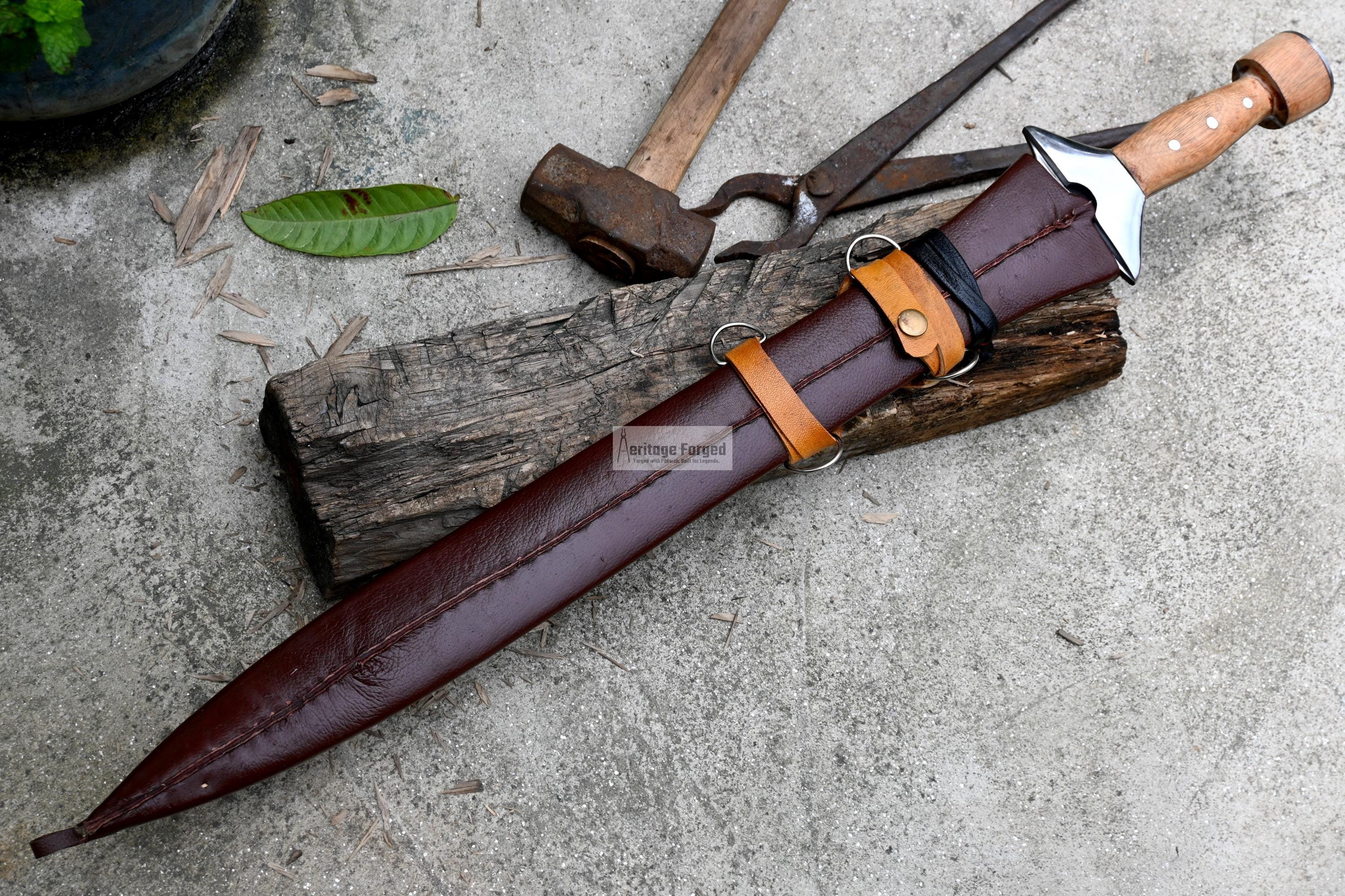 GREEK XIPHOS/ 21 Inches Long Blade Hand Forged Historical Sword