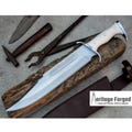 RAMBO III KNIFE/ Rambo 3 knife/ Hand forged knife/Made from leaf spring/ Tempered/ Sharpen/Ready to use /Movie knife /Bone Handle product logo