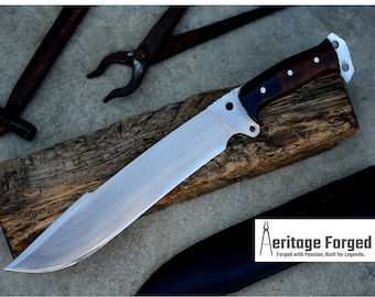 BOWIE MESSER / 13 cm langer Klingenheber / Handgeschmiedetes Bowiemesser / Hergestellt aus Blattfeder von LKW / Abgetempert / Schärfen / Gebrauchsfertig