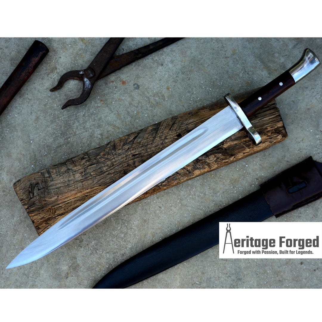 片刃ダガー/16インチのロングブレードの手鍛造ダガー/トラックのリーフ