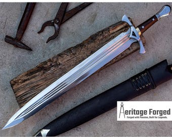 VIKING SWORD/ 19 Inches Long Blade Hand Forged Sword/leaf