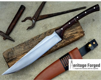 LONG HANDLE MACHETE / Large Jungle Machete/13 inches Long Blade Heavy duties machete/ Full tang/ Leaf spring/ Tempered/Sharpen/Working