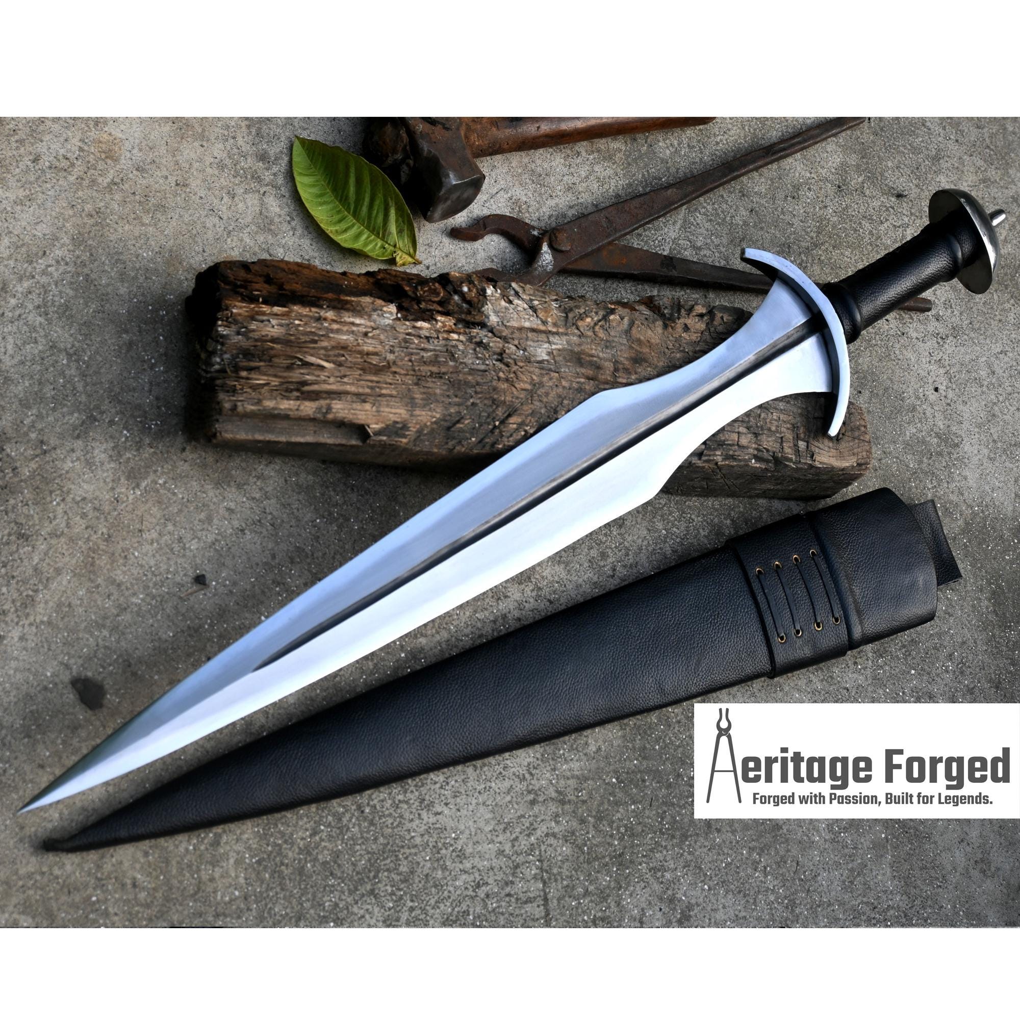 ACHILLES SWORD/22 Inches Long Blade Hand Forged Sword/leaf Spring