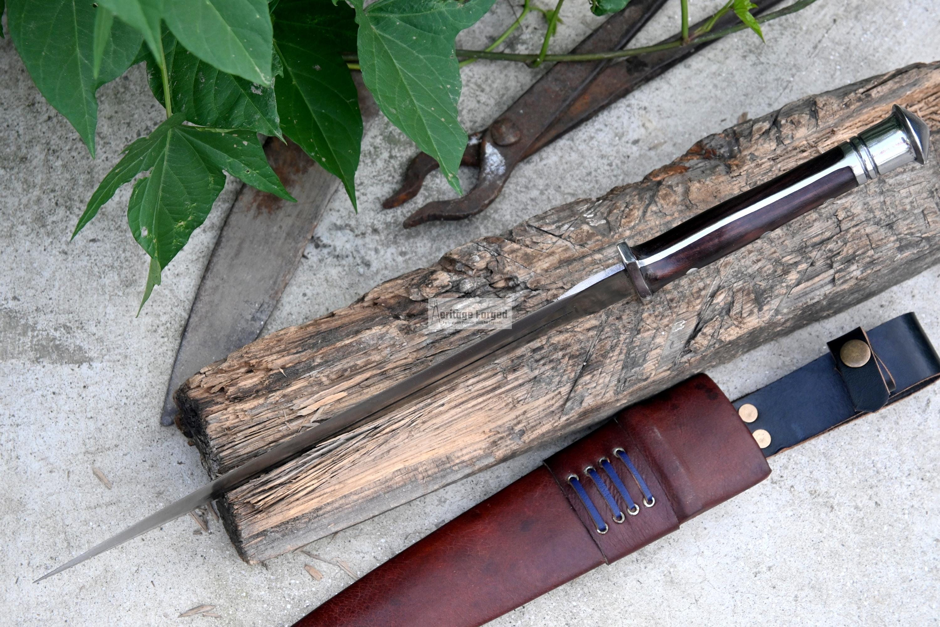 VIKING DAGGER/12 Inches Long Blade Hand Forged Dagger/leaf Spring of ...