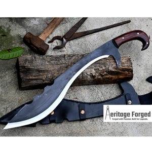 KOPIS MACHETE/ 20 inches Long Blade hand forged custom forged kopis /Leaf spring of truck /Sharpen/Tempered/Ready to use/knife/knives