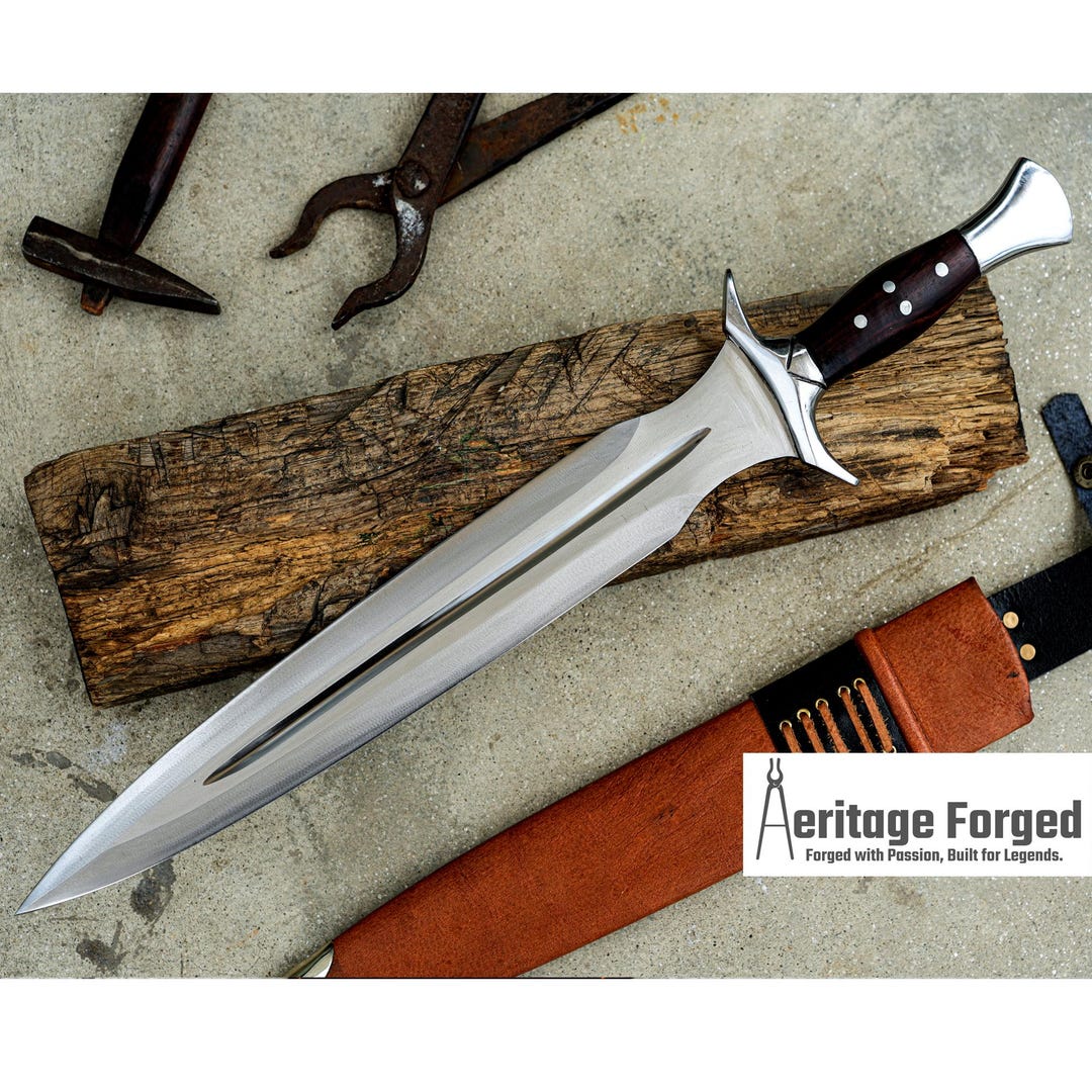VIKING DAGGER/15 Inches Long Blade Hand Forged Dagger/leaf Spring of ...