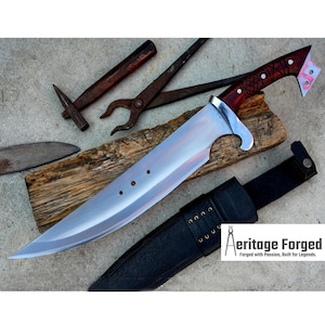 SINGLE EDGE DAGGER/16 inches Long Blade hand forged Dagger/Leaf spring of truck/Paracord Handle/Sharpen/Tempered/Ready to use/knife/knives