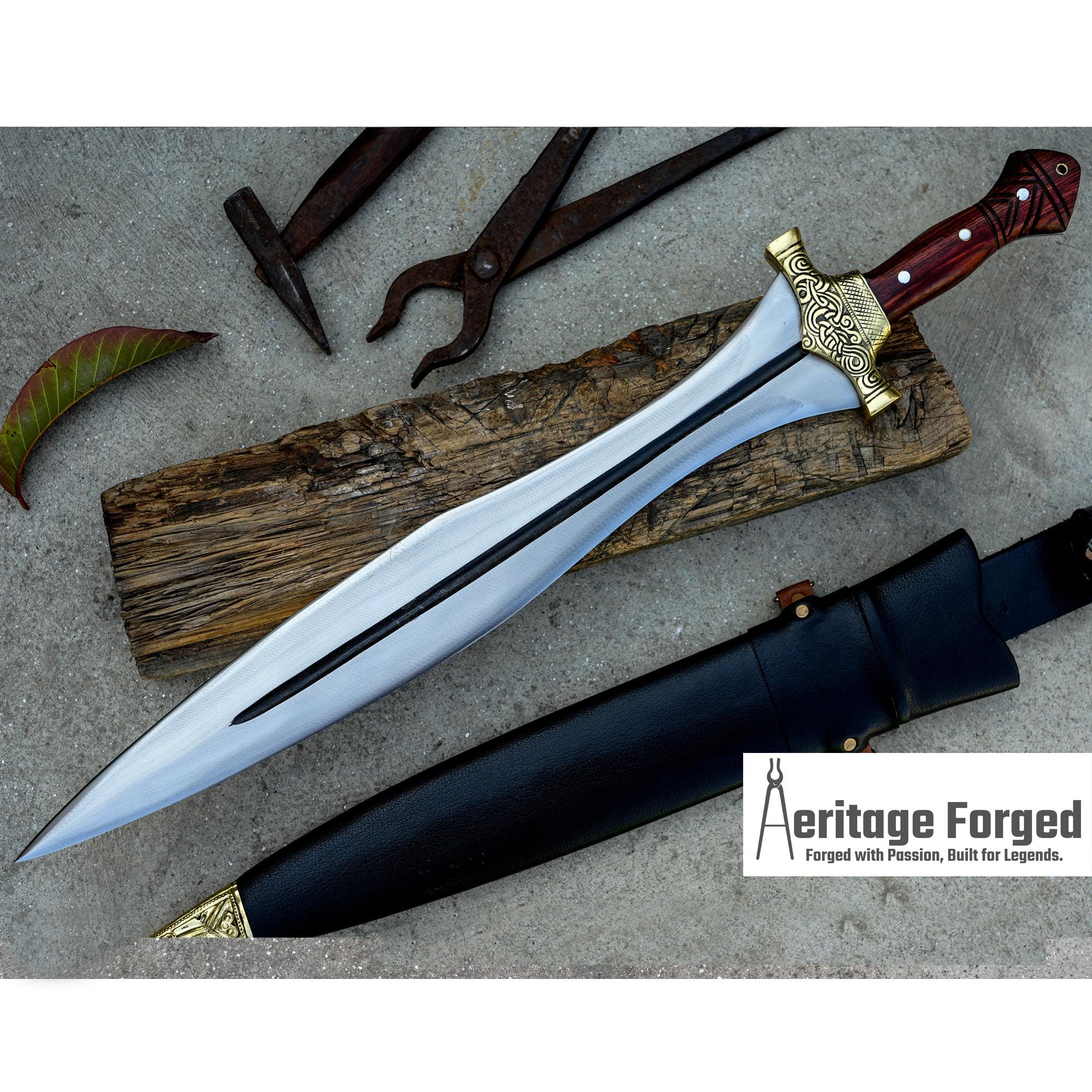 ACHILLES SWORD/18 Inches Long Blade Hand Forged Sword/leaf Spring