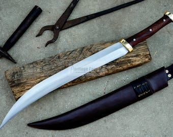 ELIF DAGGER/17インチロングブレード手鍛造ダガー/トラックのリーフ