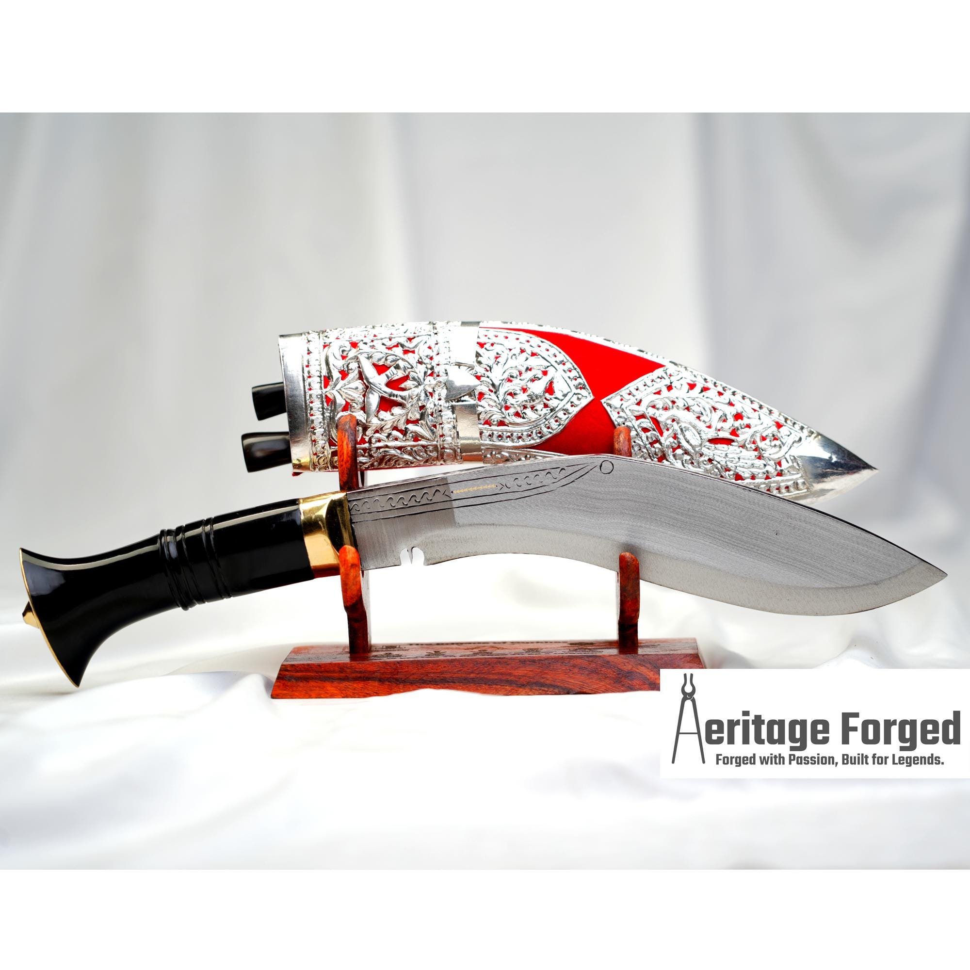 Kothimora Kukri – 8 Inch Ceremonial Khukuri With Silver Scabbard