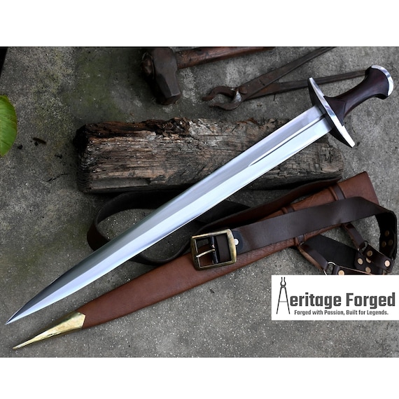 Medival Sword 16 INCHES BLADE Hand Forged Pippen Sword-Replica Barrow ...