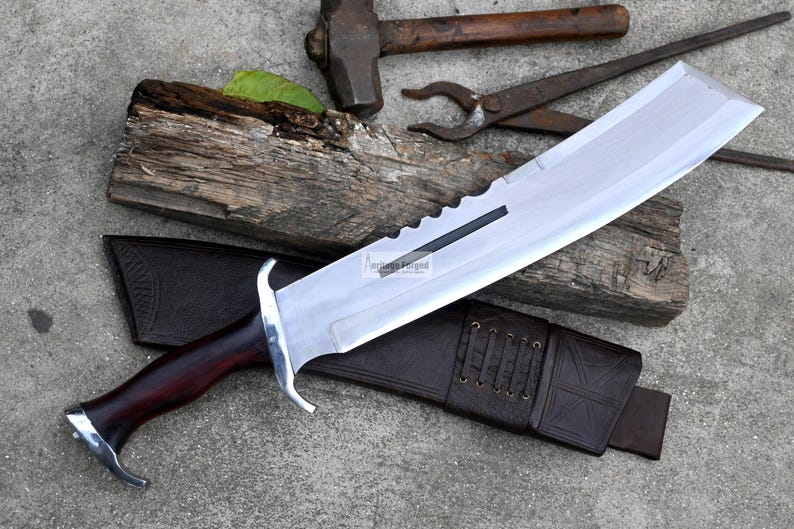 RAMBO MACHETE / Large Jungle Machete/ 15 Inches Long Blade Heavy Duties ...