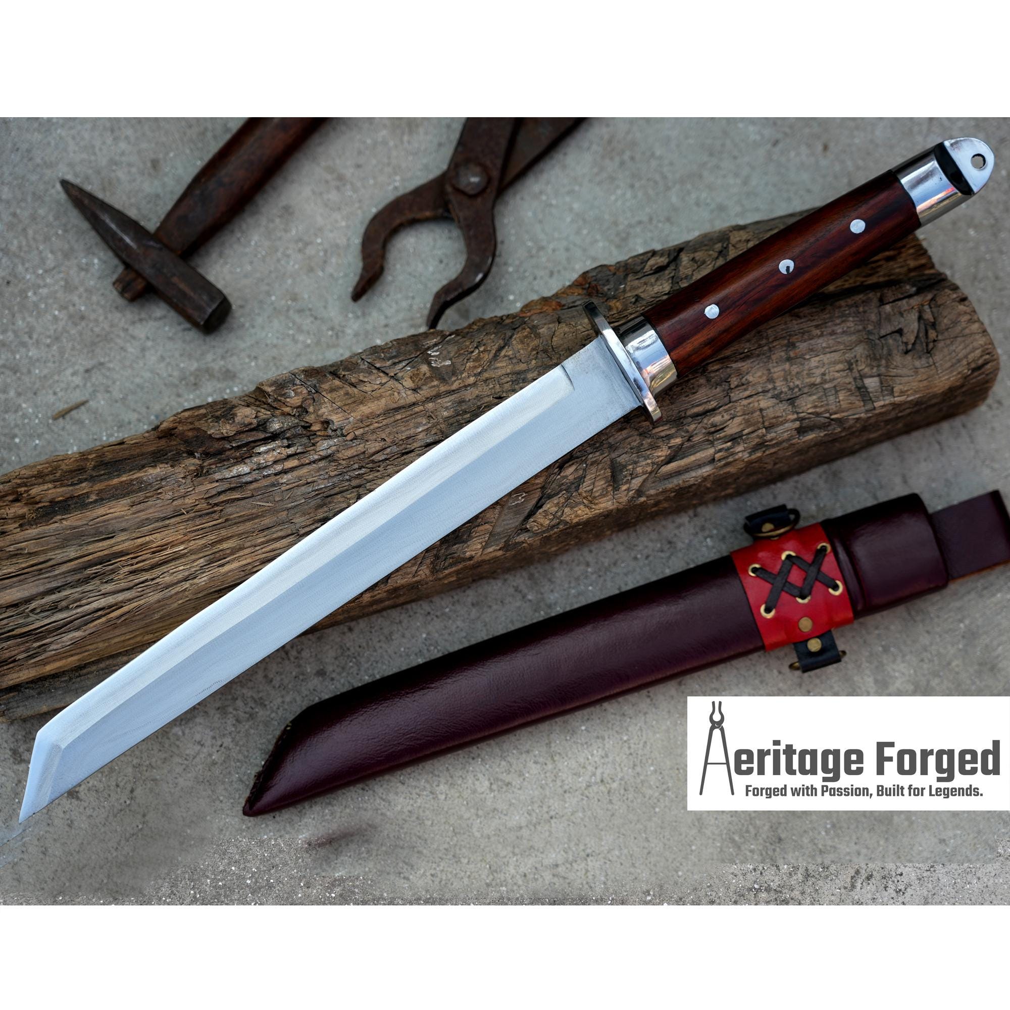 Short Tanto /12 inches Long Blade hand forged tanto