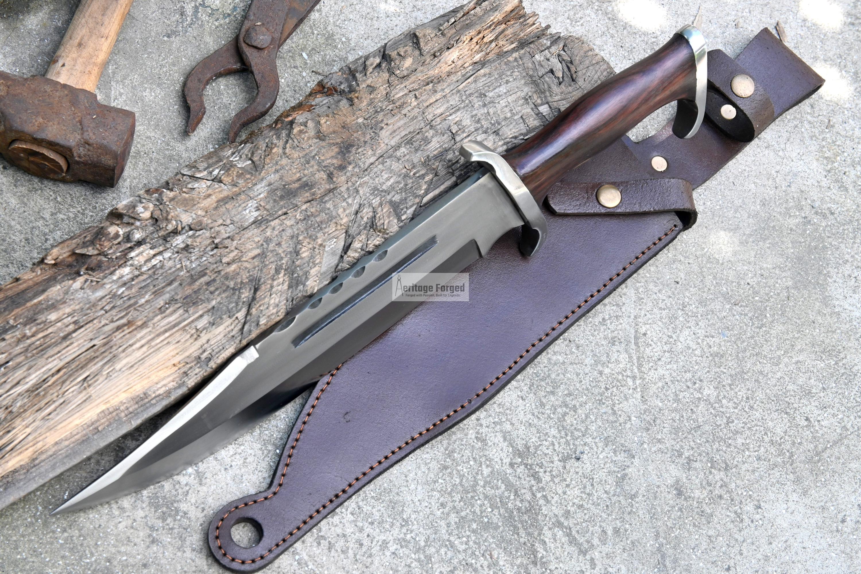 RAMBO III KNIFE/ Rambo 3 Knife/ Hand Forged Knife/made From Leaf Spring/  Tempered/ Sharpen/ready to Use /movie Knife /hunting - Etsy, image size:3000x2000