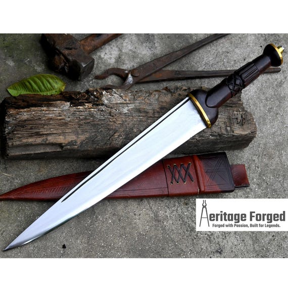 スコットランドのダークナイフ/16インチのロングブレード、手鍛造の