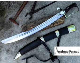 BRITISH SABER SWORD/25 inch lang blad handgesmeed zwaard/handgesmeed zwaard gehard/geslepen/werkend/handgemaakt/zwaard/sabel