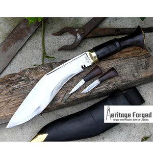 CURRENT OFFICIAL KHUKURI / Nepal police khukuri/ 9 inches Long blade official kukri / Standard kukri/ Leaf spring of truck/Sharpen
