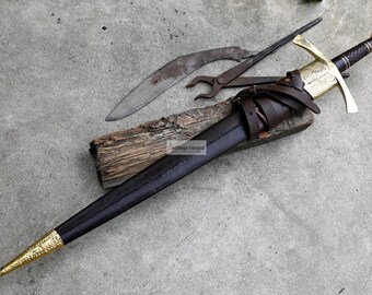 collecterまとめ出品 バイキングソード/27インチの長い刃の手鍛造剣/トラックの板バネ